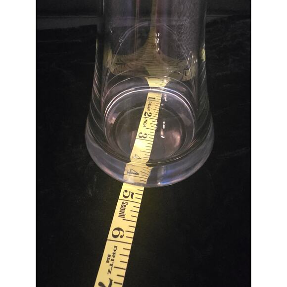 Small Adorable Glass Pitcher 7.5 Inches Tall 4.25 Inches at the Base - Picture 5 of 5